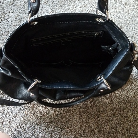Black leather Chaps crossbody purse - Picture 3 of 3